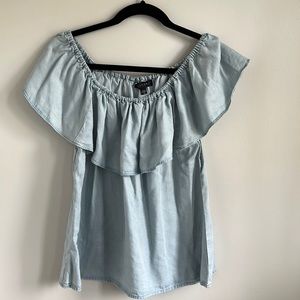 Sanctuary sleeveless top with ruffle